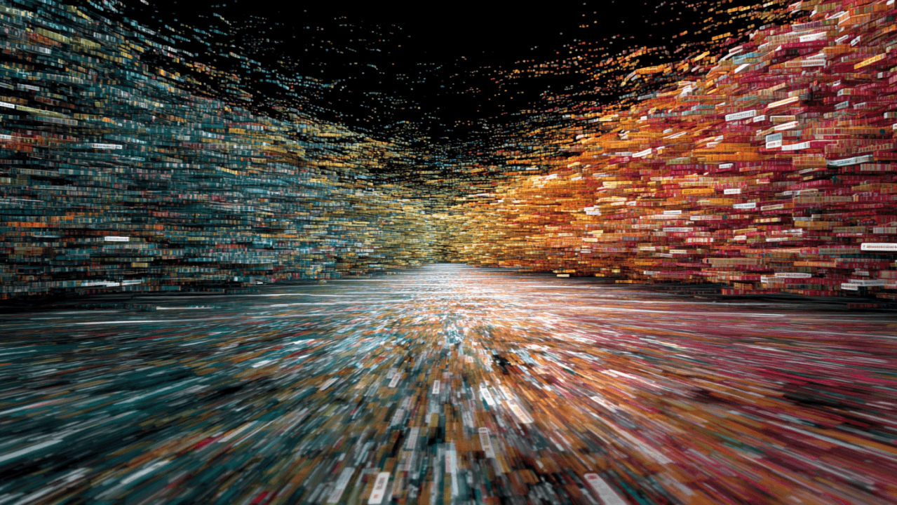 Abstract visualization of data streams