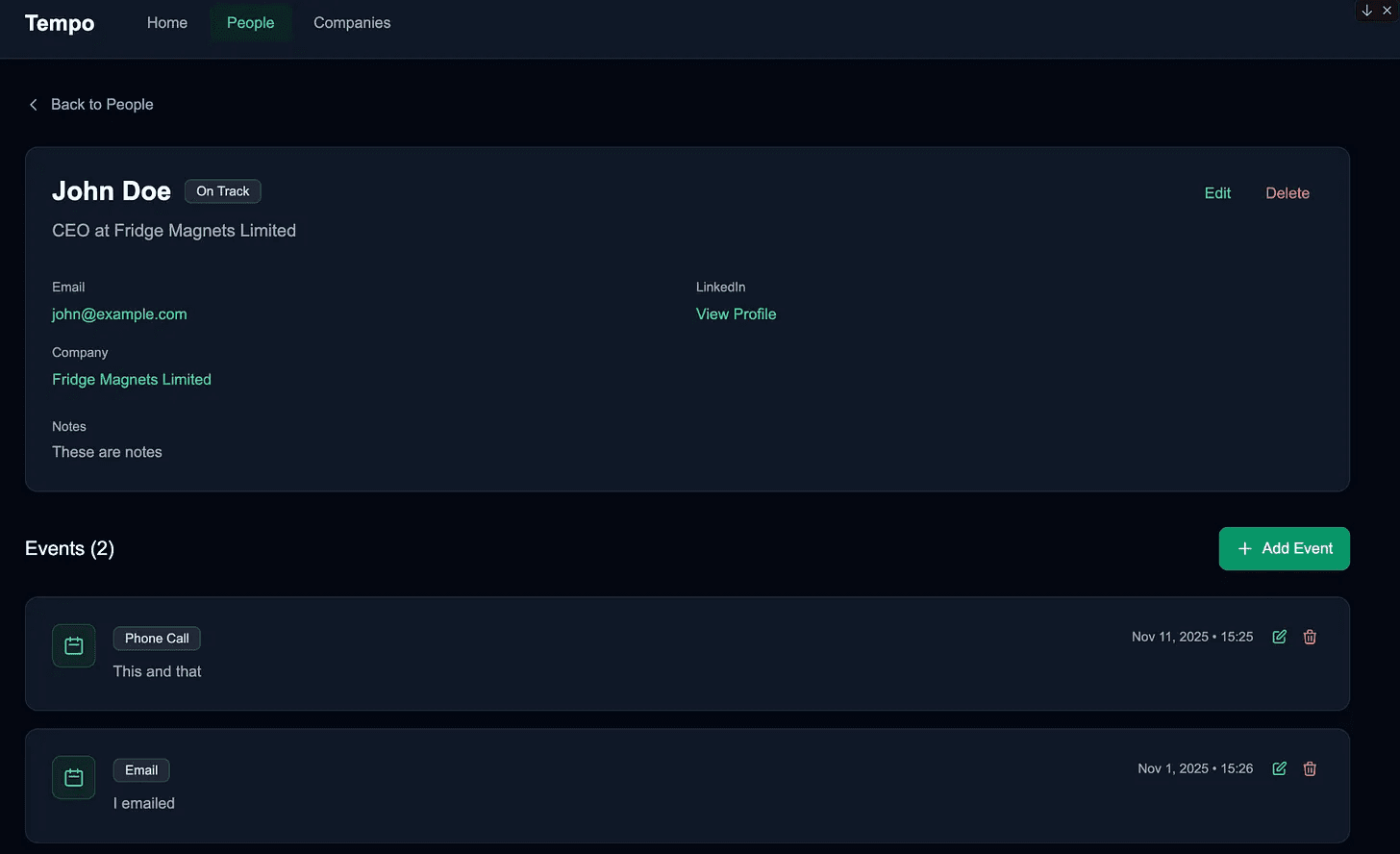 Moved to dark mode to match the design system used and added edit functionality