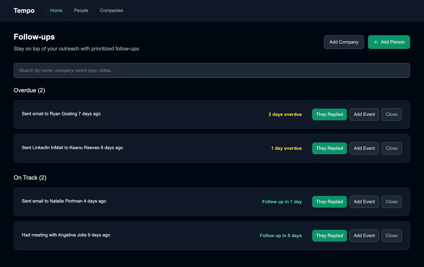 Tempo after all 20 prompts